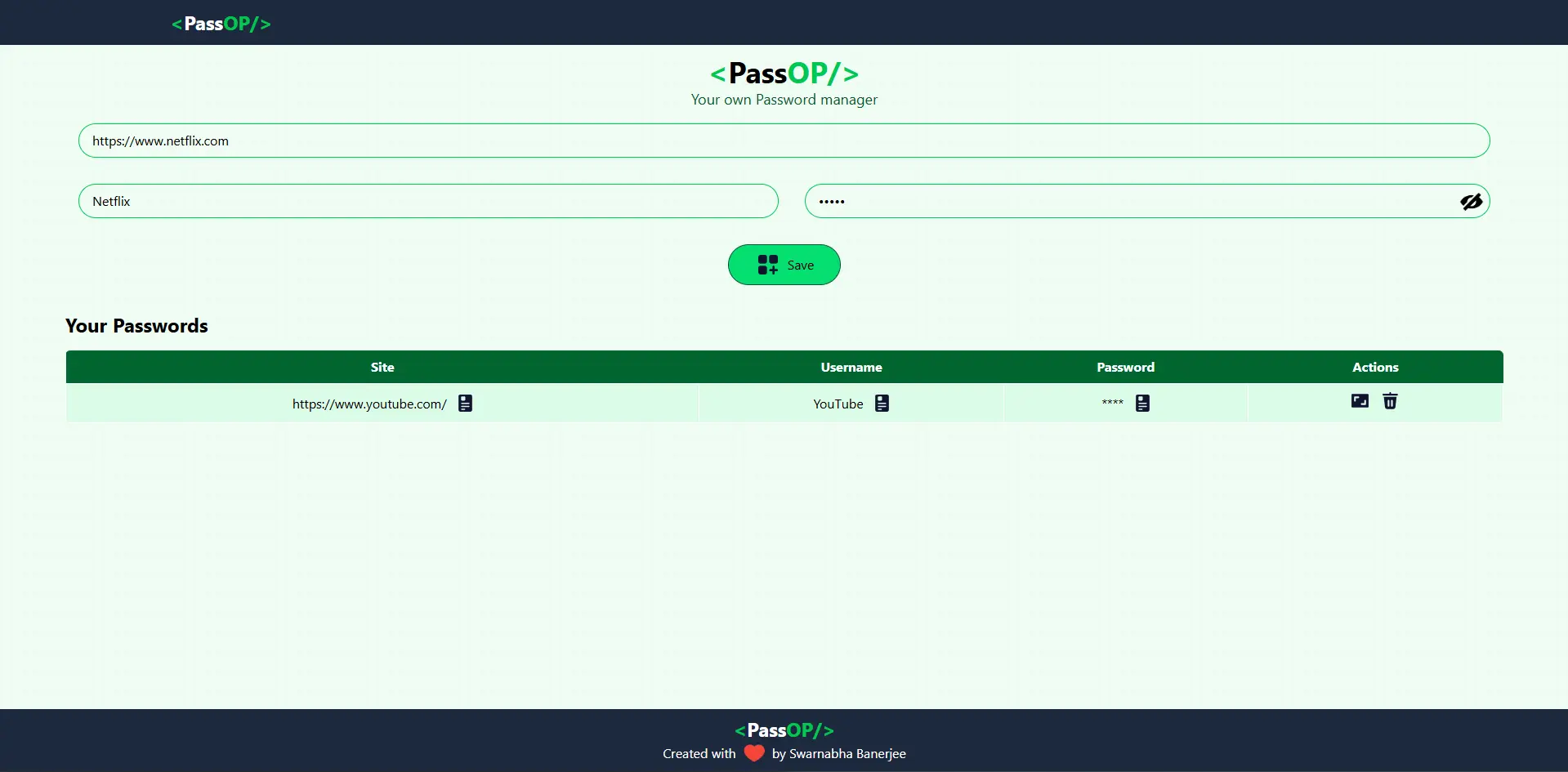 PassOP project preview