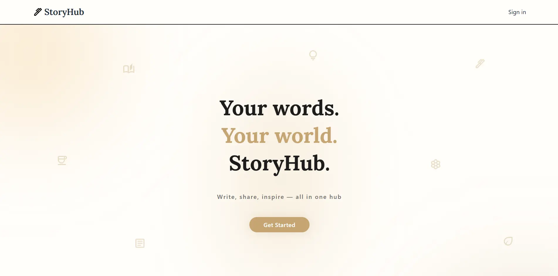 StoryHub project preview